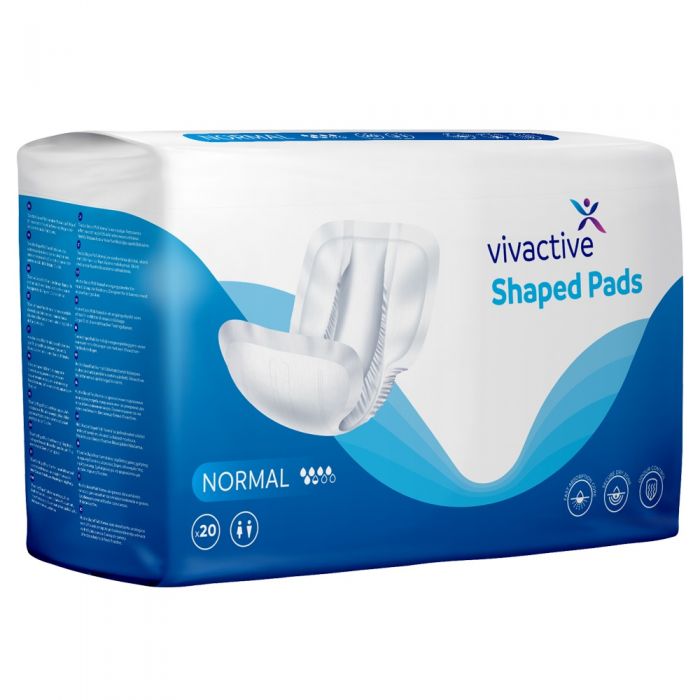 Vivactive Shaped Pads Normal (1000ml) 20 Pack - pack