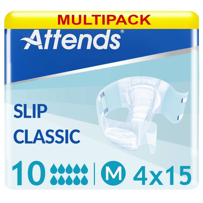 Multipack 4x Attends Slip Classic 10 Medium (3151ml) 15 Pack