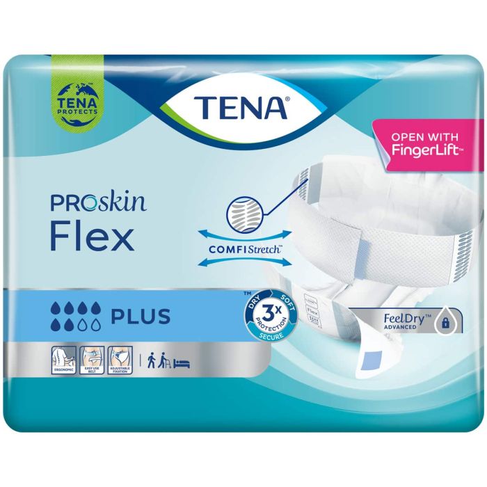 Multipack 3x TENA Flex Plus Medium (1700ml) 30 Pack