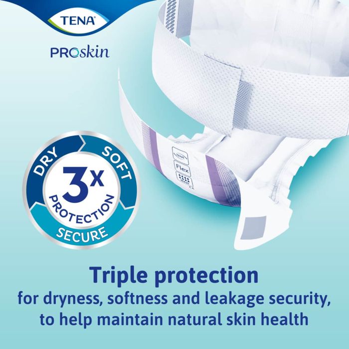 TENA Flex Maxi Small (2900ml) 22 Pack - triple protect