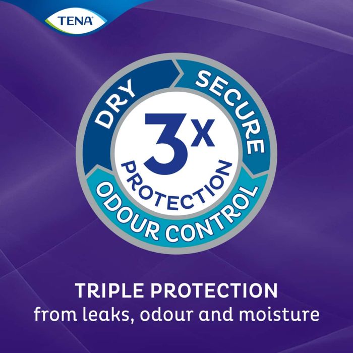 TENA Pants Night Plus XL (1700ml) 10 Pack - triple protection