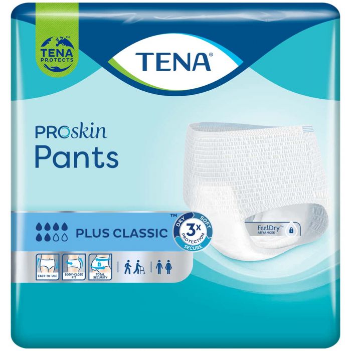 TENA Pants Plus Classic Large (1300ml) 10 Pack - pack front