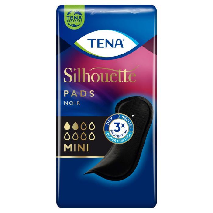 TENA Silhouette Noir Mini Pad (170ml) 18 Pack - pack