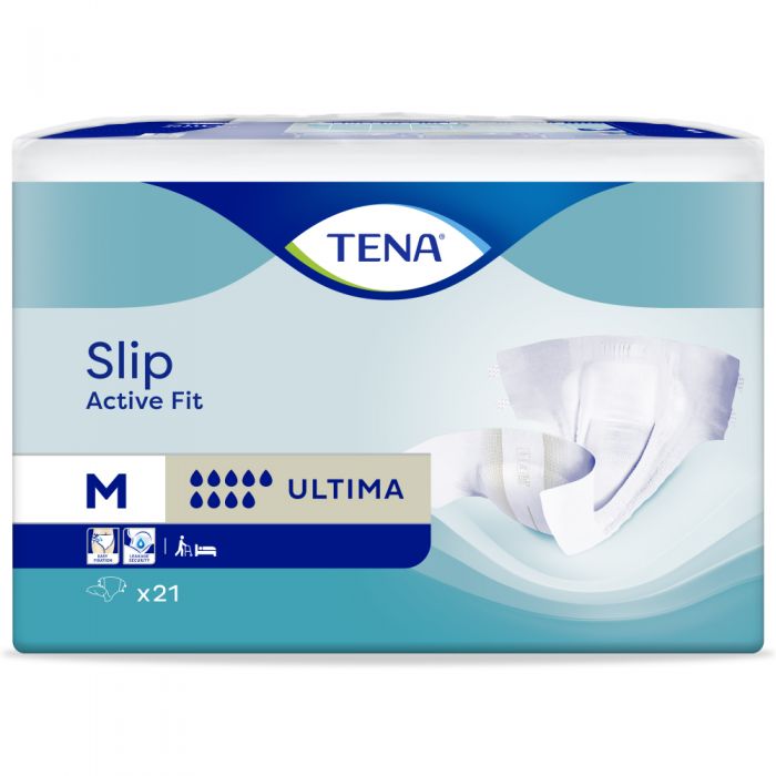 TENA Slip Active Fit Ultima Medium (3700ml) 21 Pack - proskin