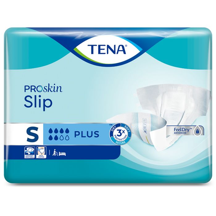 Multipack 3x TENA Slip Plus Small (1730ml) 30 Pack