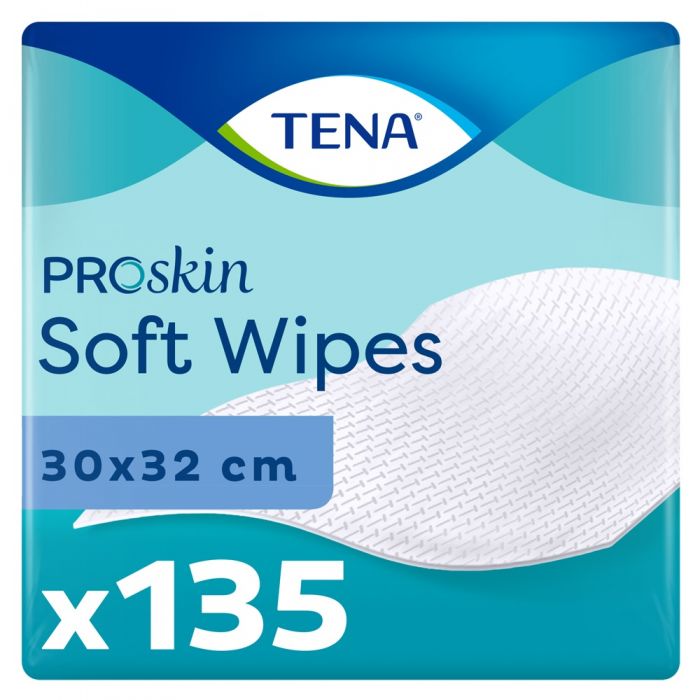 TENA Soft Wipe - 135 Pack - mobile