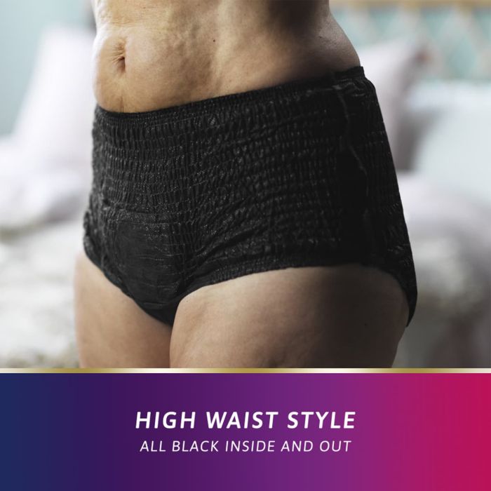 TENA Silhouette Plus Noir High Waist Pants Medium (1010ml) 9 Pack - high waist style