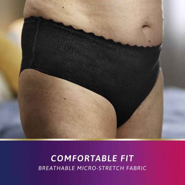 TENA Silhouette Normal Noir Low Waist Pants Medium (750ml) 10 Pack - comfortable fit