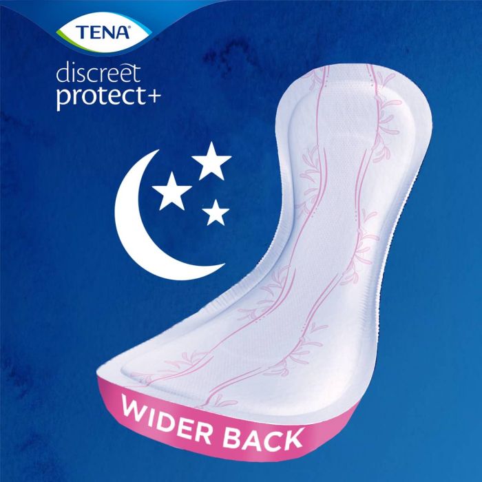 TENA Discreet Protect+ Maxi Night (914ml) 6 Pack - wider back