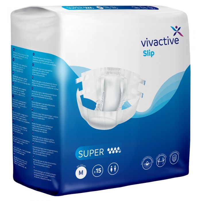 Vivactive Slip Super Medium (3600ml) 15 Pack - pack