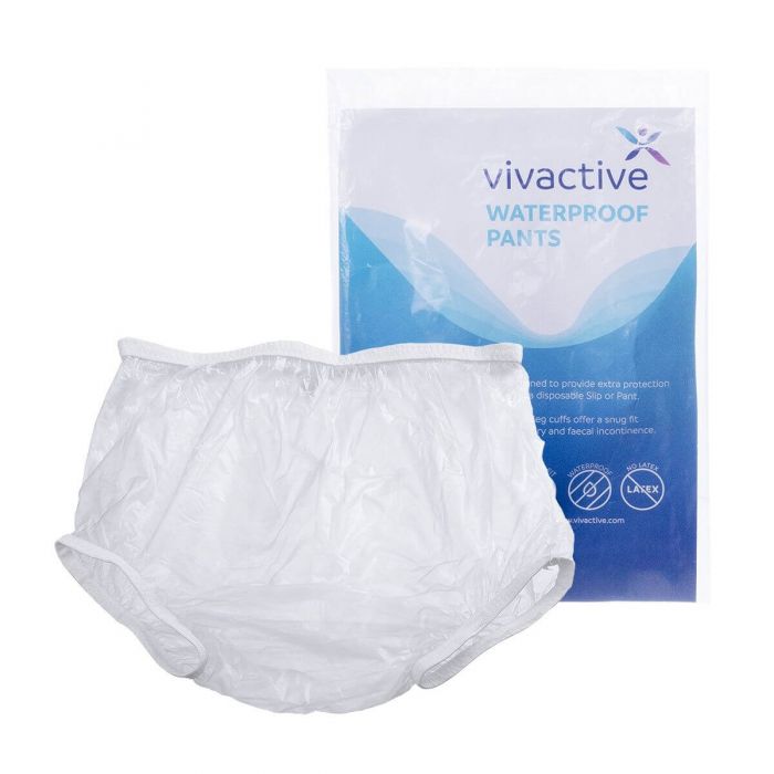 Vivactive Waterproof Plastic Pants - Large - Pants and packaging