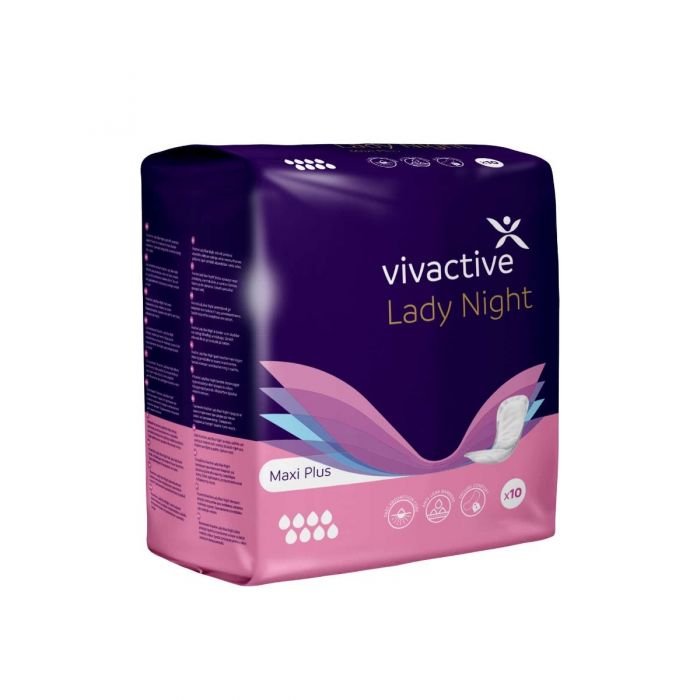 Vivactive Lady Night Maxi Plus Pads (1000ml) 10 Pack - Pack