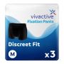 Vivactive Premium Discreet Fixation Pants Black Medium - 3 Pack - mobile