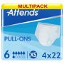 Multipack 4x Attends Pull-Ons 6 XS (1401ml) 22 Pack