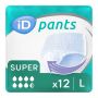 iD Pants Super Large (1950ml) 12 Pack