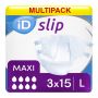 Multipack 3x iD Expert Slip Maxi Large (4500ml) 15 Pack
