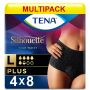 Multipack 4x TENA Silhouette Plus Noir High Waist Pants Large (1010ml) 8 Pack