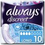 Always Discreet Pads Long (400ml) 10 Pack
