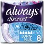 Always Discreet Pads Long Plus (903ml) 8 Pack