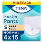 Multipack 4x TENA Pants Normal Small (900ml) 15 Pack