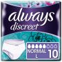 Always Discreet Pants Normal Large - 10 Pack