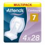 Multipack 4x Attends Contours 7 (1746ml) 28 Pack