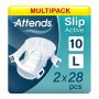 Multipack 2x Attends Slip Active 10 Large (3128ml) 28 Pack