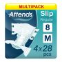 Multipack 4x Attends Slip Regular 8 Medium (1812ml) 28 Pack
