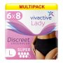 Multipack 6x Vivactive Lady Discreet Underwear Large (1700ml) 8 Pack