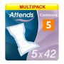 Multipack 5x Attends Contours 5 (1094ml) 42 Pack