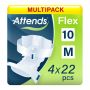 Multipack 4x Attends Flex 10 Medium (3161ml) 22 Pack