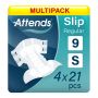 Multipack 4x Attends Slip Regular 9 Small (1700ml) 21 Pack - mobile
