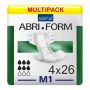 Multipack 4x Abena Abri-Form Comfort M1 Medium (1800ml) 26 Pack