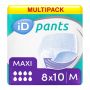 Multipack 8x iD Pants Maxi Medium (2200ml) 10 Pack