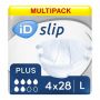 Multipack 4x iD Expert Slip Plus Large PE Backed (2350ml) 28 Pack