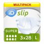 Multipack 3x iD Expert Slip Super Large PE Backed (4100ml) 28 Pack