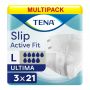 Multipack 3x TENA Slip Active Fit Ultima Large (4400ml) 21 Pack