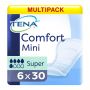 Multipack 6x TENA Comfort Mini Super (800ml) 30 Pack