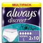 Multipack 2x Always Discreet Pants Normal Large 10 Pack