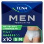 TENA Men Premium Fit Protective Underwear Small/Medium (1350ml) 10 Pack - mobile
