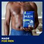 Multipack 4x TENA Men Active Fit Pants Plus Blue Large/XL (1010ml) 8 Pack - lifestyle and pack
