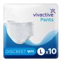 Vivactive Pants Discreet Large (900ml) 10 Pack - mobile