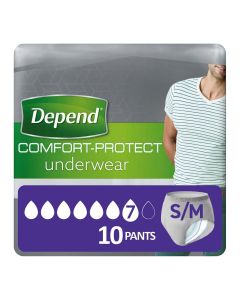 Depend Comfort-Protect for Men Small/Medium (1360ml) 10 Pack -  mobile