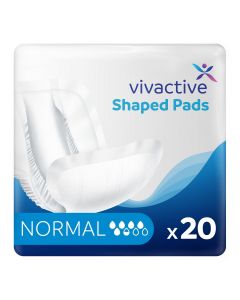 Vivactive Shaped Pads Normal (1000ml) 20 Pack - mobile