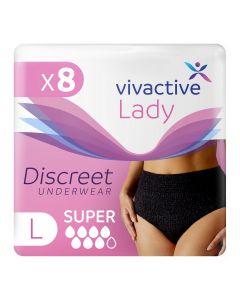 Vivactive Lady Discreet Underwear Large (1700ml) 8 Pack - mobile