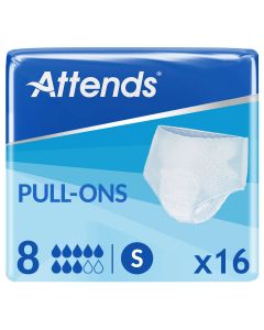 Attends Pull-Ons 8 Small (1700ml) 16 Pack - mobile