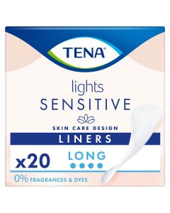 TENA Lights Sensitive Liners Long (100ml) 20 Pack - mobile