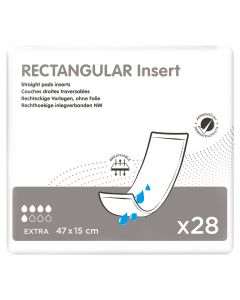 Rectangular Insert Pad PE Backed Extra (650ml) 28 Pack