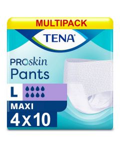Multipack 4x TENA Pants Maxi Large (2500ml) 10 Pack