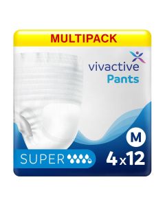 Multipack 4x Vivactive Pants Super Medium (1800ml) 12 Pack